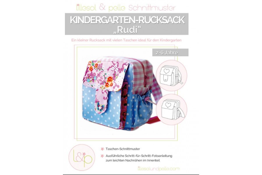 Papierschnittmuster Kindergartenrucksack Rudi